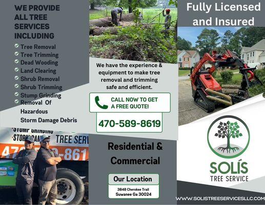 Let Solis Tree Service help you remove dangerous trees around your home. We offer 10% off on any tree service during our Winter Sale.