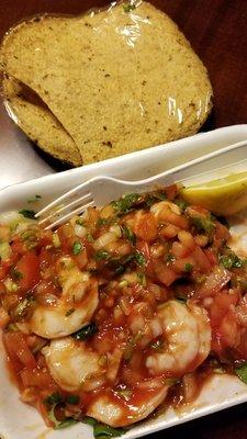 Shrimp tostadas..