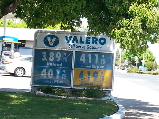 Daaang!  But I've seen worse, like across the street at Chevron, starting at $4.09