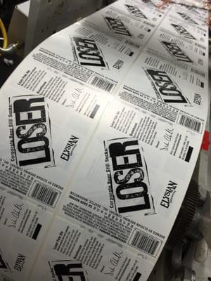 Flexographic press run for Elysian Brewing Company's Loser Pale Ale taken on March 12, 2015
 [ #RichmarkLabel  #labels  #beerlabels ]