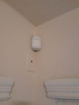 Motion detector used for living room area