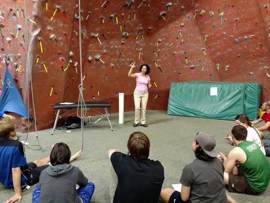 Injury talk at Rockville Climbing