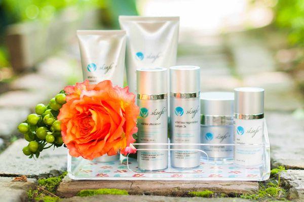 skinfo® brand skincare hand selected by Dr. Taub provide the same efficacy as name brand products.