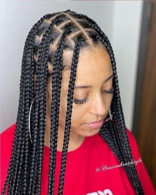 Knotless braid