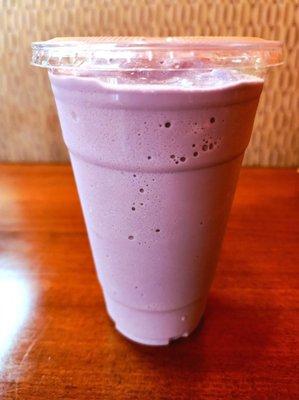 Taro bubble tea (without the tapioca balls, per my request)