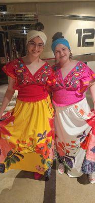 Our girls on Culture Night party.  Representing our mix of Mexico, Cuba, and Jewish-American