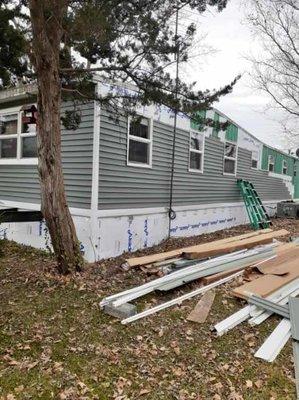 Siding install