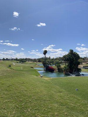 View of the first hole