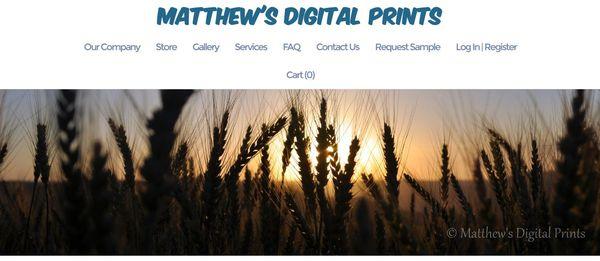 This photo shows our company website. Every website we build, we make sure to do the best we can. www.matthewsdigitalprints.com