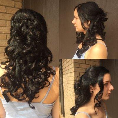 Wedding/Prom Half up and Half down Do