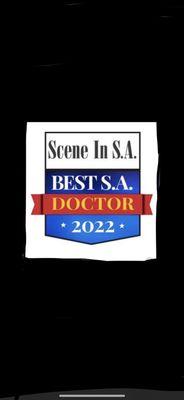 One of many awards for best doctor over 22years