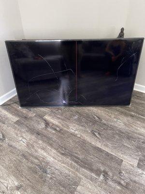 Broken tv