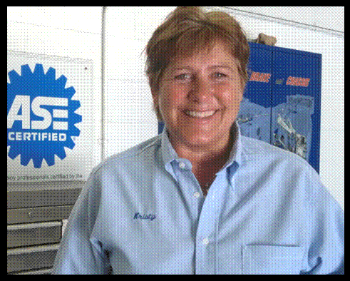 this is Kristy the service manager at Chapman Auto Repair of Orange and she's super nice!