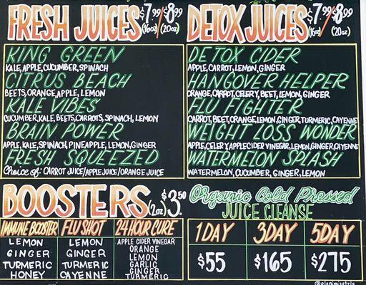 Ask us to customize any juice to your liking!