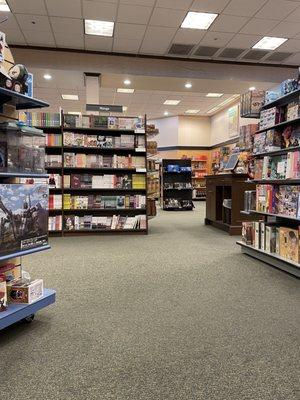 Books, games, and puzzles.