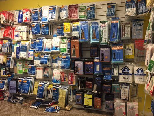 Largest selection of vacuum bags I've ever seen