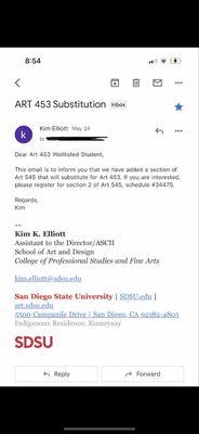 Email of faculty