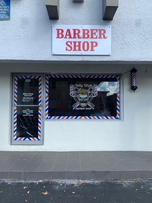 Entrada de el barber shop