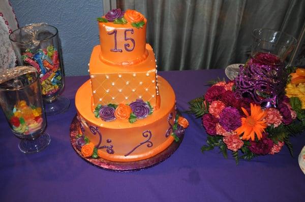 Quinceañera cake (sweet 15)