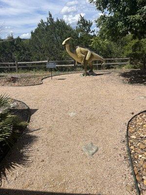 Dinosaur statues