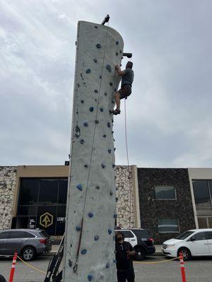 Rick climbing wall