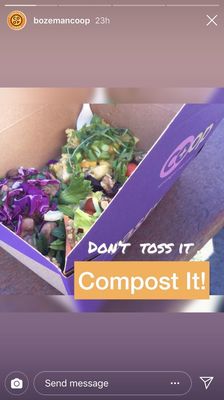 Coop post consumer waste