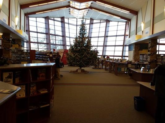 Large atrium on north end of the library