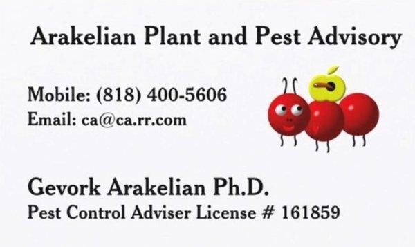 Arakelian Plant and Pest Advisory