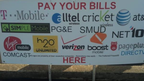 Let us make it easy on you in one stop. Take care of all your major utility bills at EZ wireless!