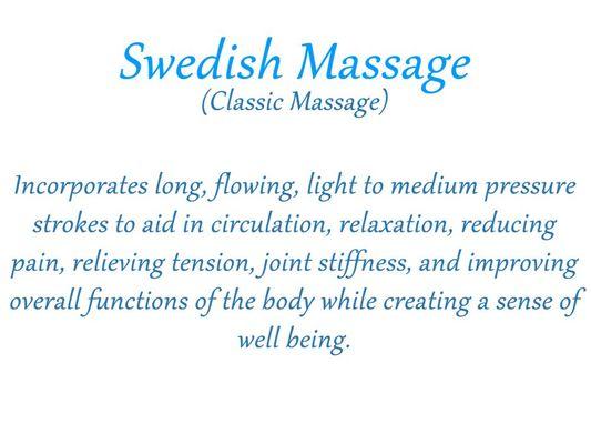 Swedish Massage Therapy