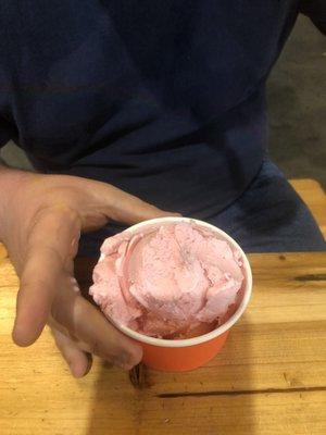 Strawberry ice cream