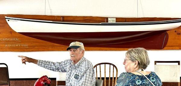 Capt. Jim Sharp, master of the schooner Adventure for decades.