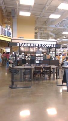 New Starbucks inside the store