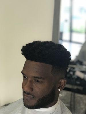 Taper & edge w/beard line up