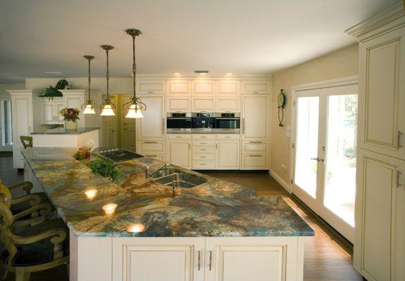 Custom Cabinetry with Blue Louise Granite