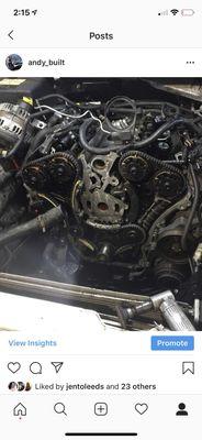 Timing chains done all in house with ase certified techs , there's no guessing