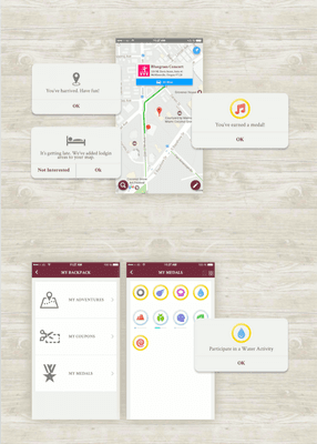 McMinnville Go mobile app design. Customer did not have a brand- just an idea. So we took charge.