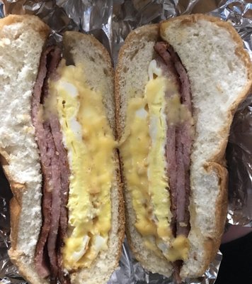 Taylor Ham Egg and Cheese Sandwich Egg and Meat Sandwich