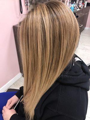 Full head balayage