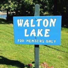 The lake is members only