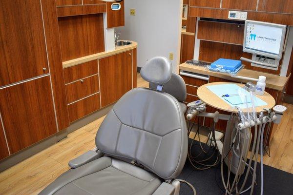 Comfortable chairs during treatment