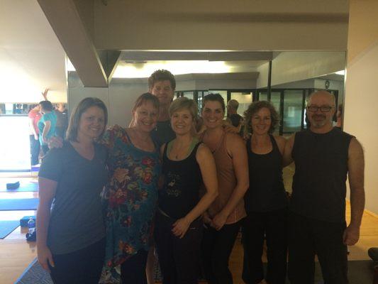 Studio teachers and sangha at Doug Keller workshop