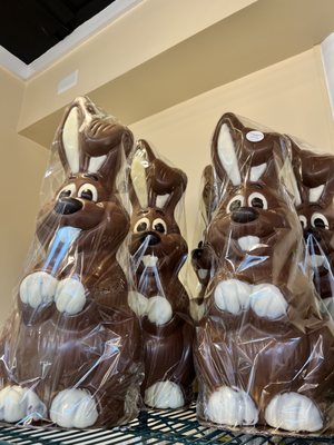 Giant Easter bunnies