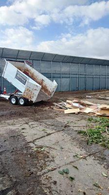 Demolition debris hauled away and dumped at the dump in Montclair, CA 91762