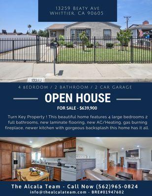 Open House - Whittier, CA!!!