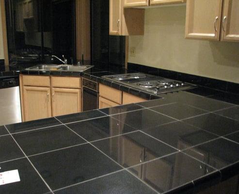 Install tile or granite