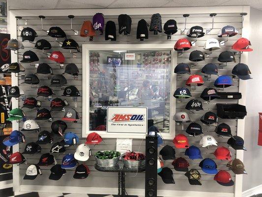 Our wall of hats