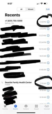 I called the clinic @7:15 and they cancel on my daughter @4.