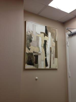 Art to look at in the nice waiting room.