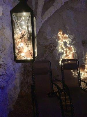 Salt cave seating